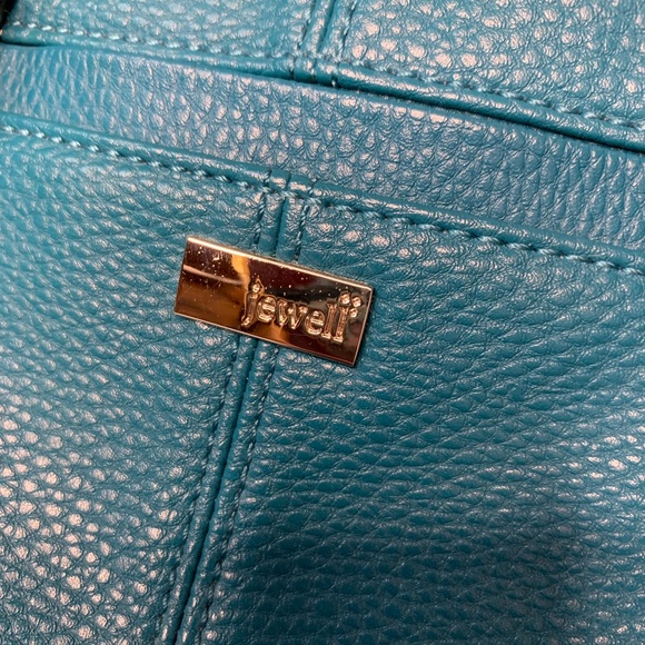 Jewell by Thirty-One one bag shoulder or crossbody in teal affair pebble. - Picture 7 of 9